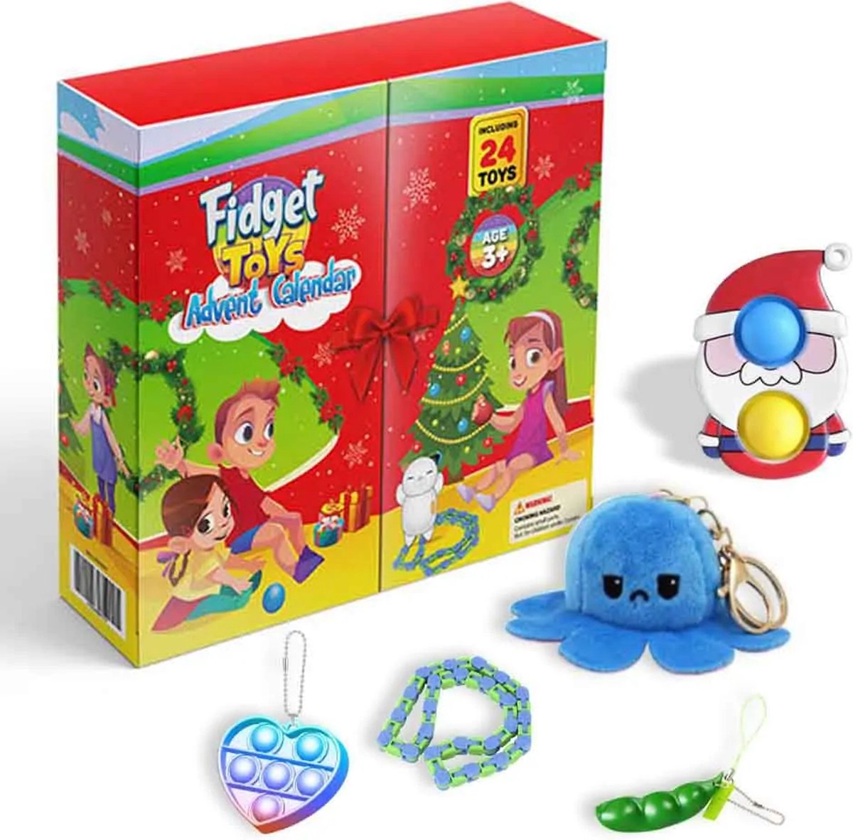 Fidget Toys Adventskalender 2023 – Adventkalender Kinderen - Speelgoed - 24 Unieke Toys - Happy Shopper