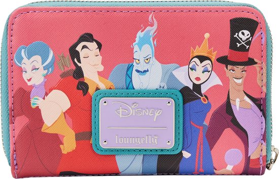 loungefly wallet Disney vilians color block