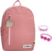 Zebra Rugzak Pink Colours Girls - rugtas - schooltas + armbandje