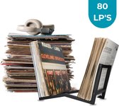 Système de stockage Jooba Lp - Offre - Porte-Lp - Porte-disques - Zwart mat - Fabriqué aux Pays-Bas - 80 Lp`s