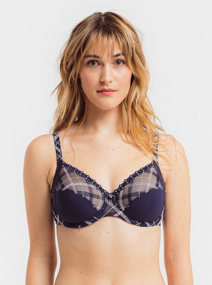 Louisa Bracq Albanach Volle Cup BH Blauw Nuit Electrique