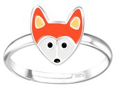Joy|S - Zilveren vos ring - verstelbaar - vosje - voor kinderen