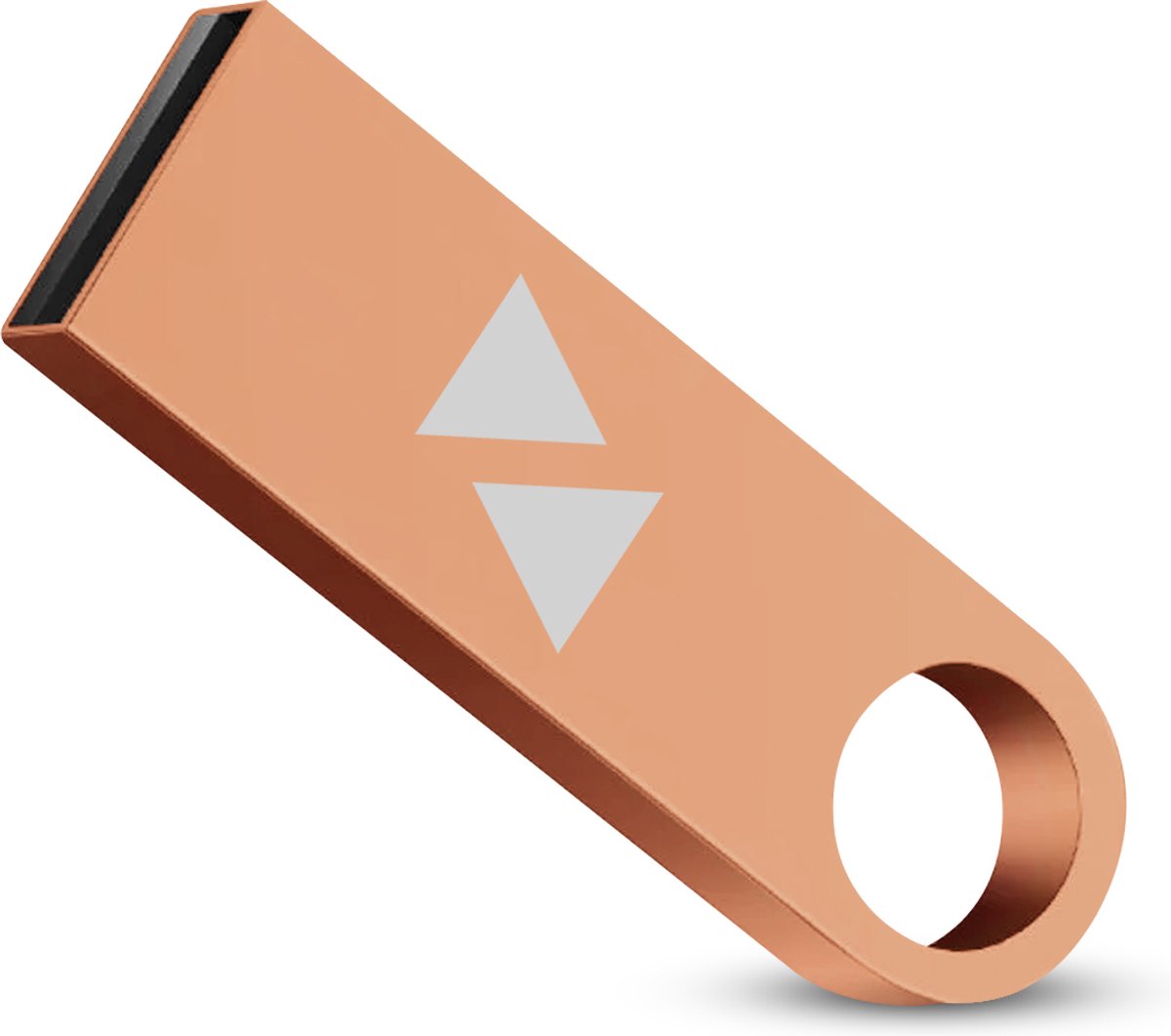 USB stick 3.0 Paars Aluminium Stijl 128GB Wit logo Hoge capaciteit voor bestanden en gegevens