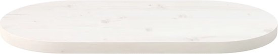 vidaXL-Tafelblad-ovaal-70x35x2,5-cm-massief-grenenhout-wit