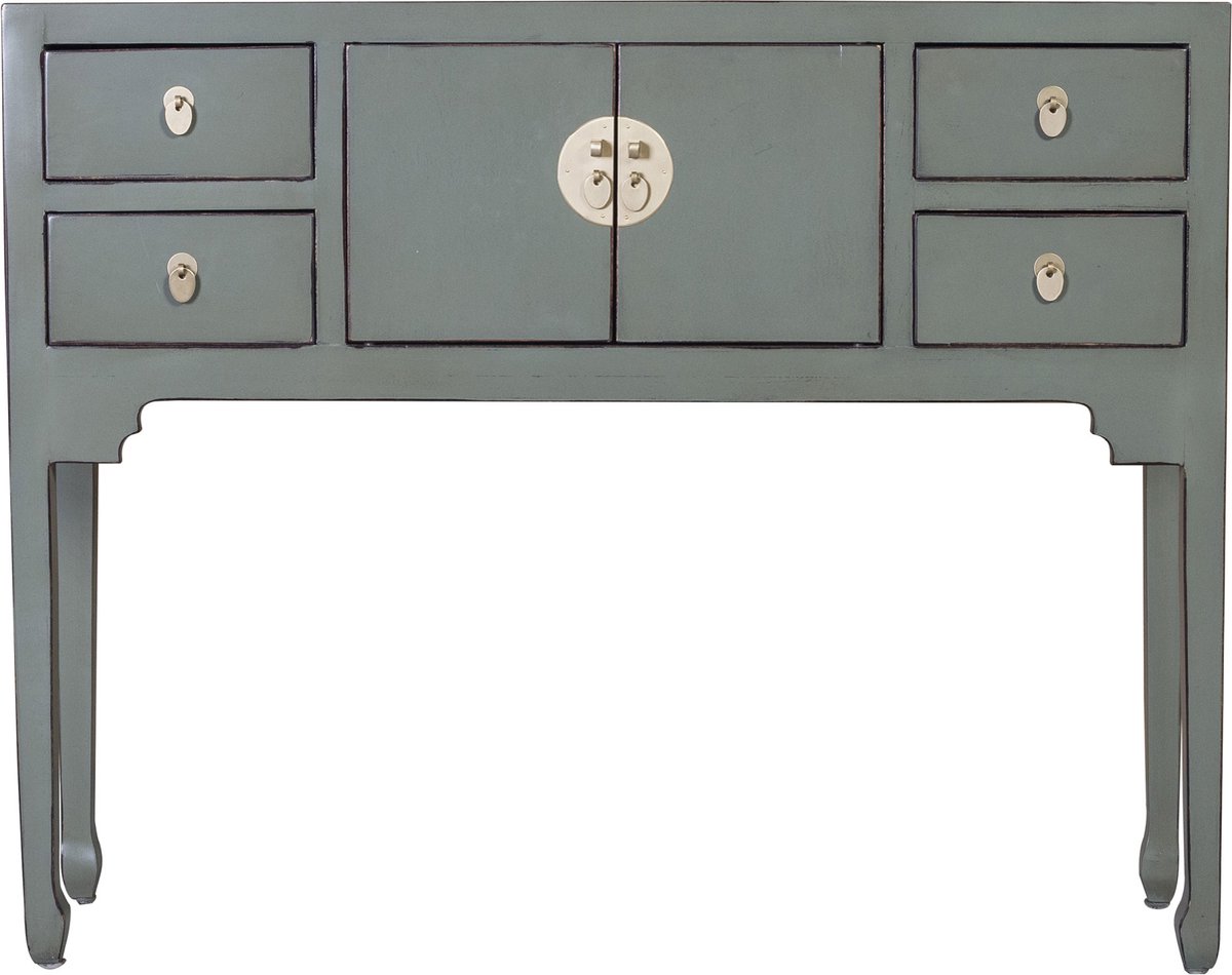 Fine Asianliving Chinese Sidetable Olijf Grijs - Orientique Collectie B100xD26xH80cm Chinese Meubels Oosterse Kast