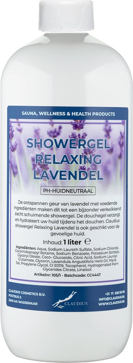 Goedkoopste Claudius Douchegel Relaxing Lavendel 1 liter - Showergel