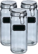 Bocal En Verre Avec Couvercle Clip BELA 2 Litres - Récipient De Stockage NEUF Par Orion