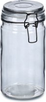 Zeller Voorraadpotten/bewaarpotten - 750 ml - glas - met beugelsluiting - D10 x H15 cm