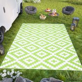 Tapiso Ibiza Buitenkleed Groen Outdoor Buitenmat Picknick Maat- 180x270