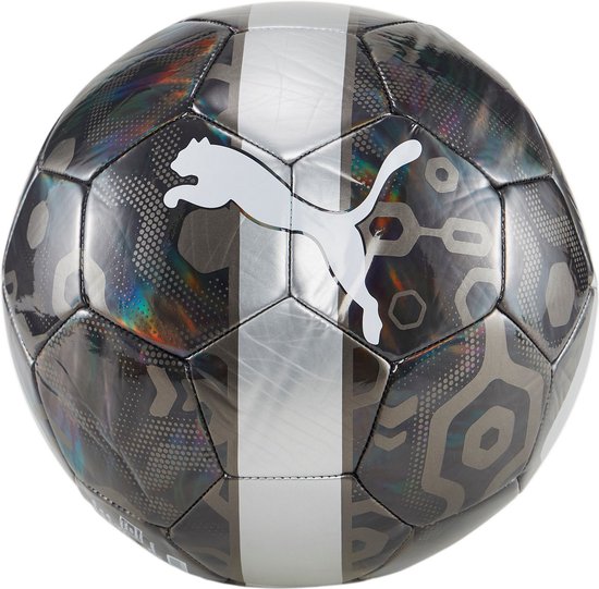 Puma voetbal Cup - Maat 4 - hologram zwart/zilver