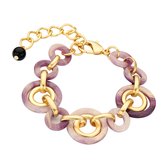 Les Cordes - KADE (AB) - Armband - Roze - Hars - Juwelen - Sieraden - Dames