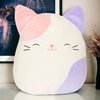 foto van Klikkopers® - Kawaii knuffel - Squish Knuffel - 22CM - Kawaii Kat Knuffel - Kawaii Kussen - Kawaii Cat Knuffel - Paars Roze
