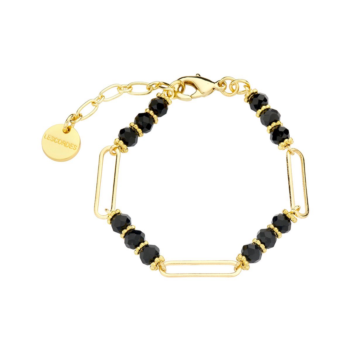 Les Cordes - DASIO (AB) - Armband - Zwart - Metaal - Juwelen - Sieraden - Dames