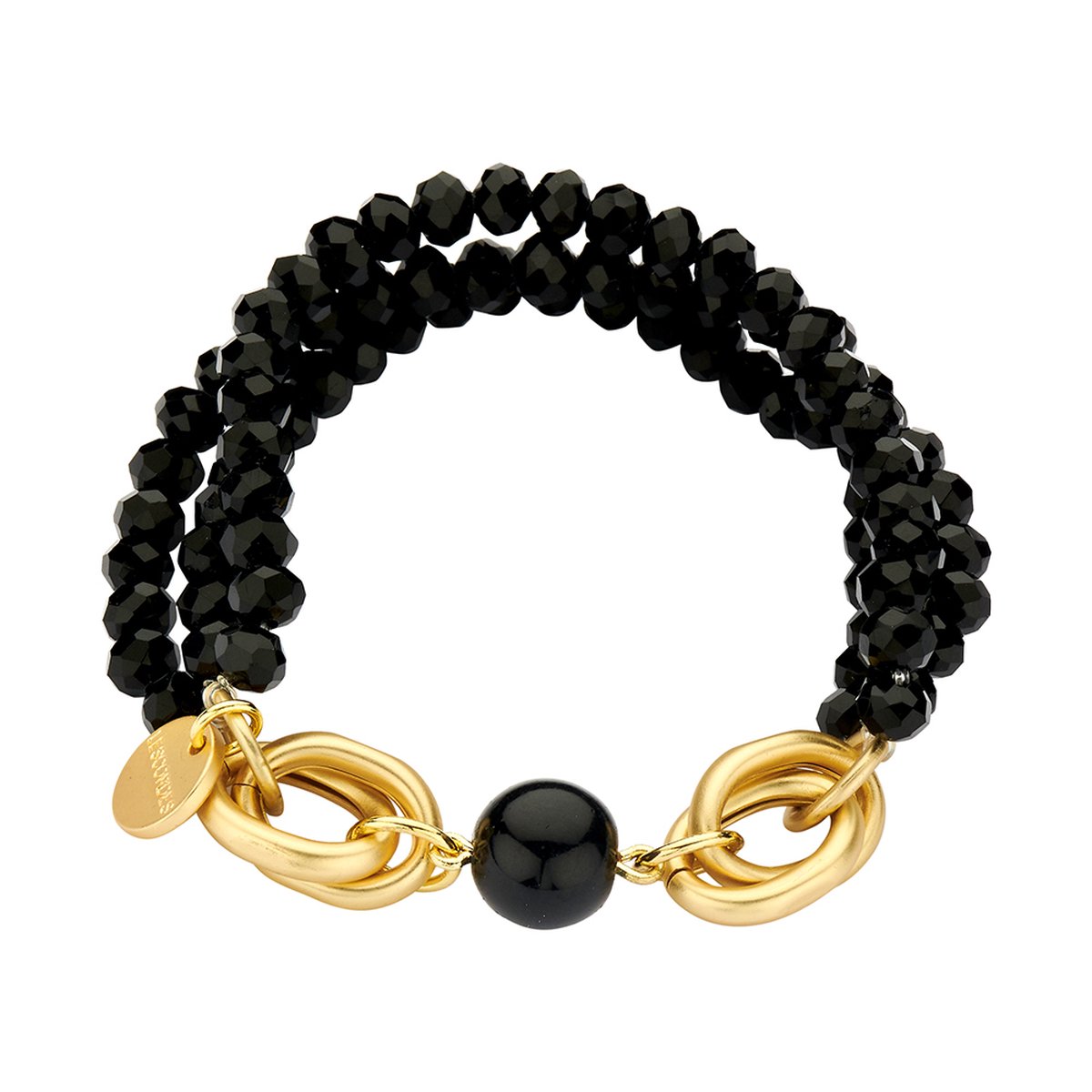 Les Cordes - DOMAR (AB) - Armband - Zwart - Metaal - Juwelen - Sieraden - Dames
