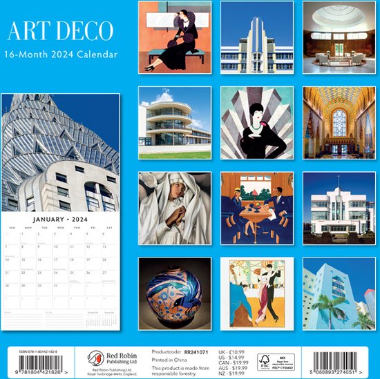Art Deco Kalender 2024 bol