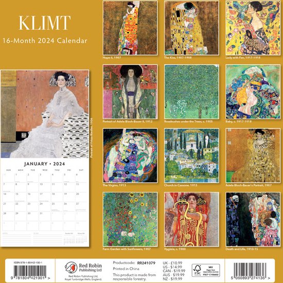 Klimt Kalender 2024 | bol.com