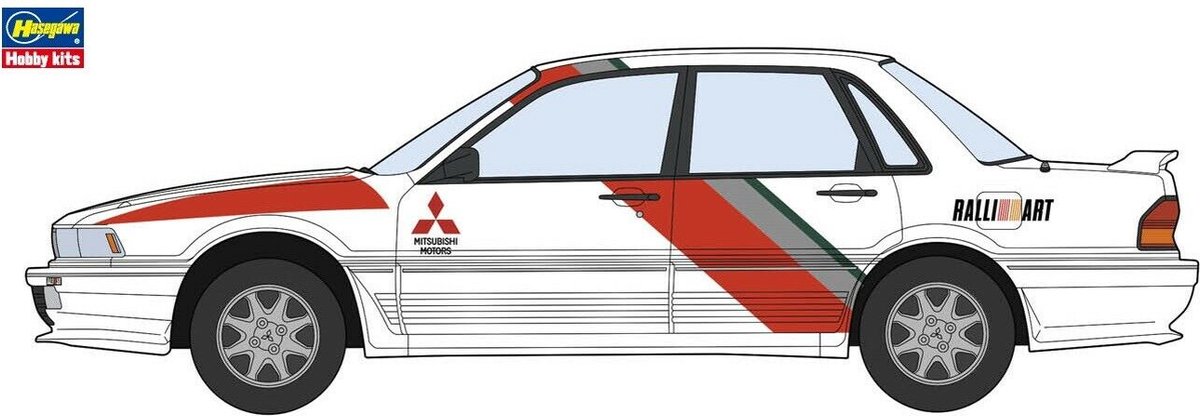 Hasegawa - 1/24 MITSUBISHI GALANT 2.0 DOHC TURBO VR-4 RS 20627 (6/23) * - modelbouwsets, hobbybouwspeelgoed voor kinderen, modelverf en accessoires