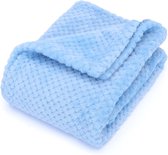 Dog Blanket Soft Fleece Blanket Washable Blanket for Pets Dogs Cats Puppies Soft Warm Mat Blue 120 x 100 cm