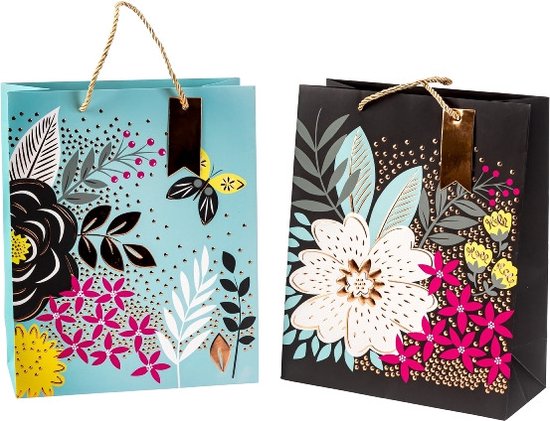Pheebs geschenktas van 150 g/m² GRS gerecycled katoen, medium, 1,5 l