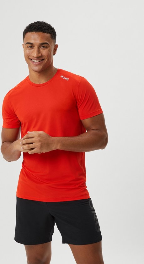 Björn Borg athletic T-shirt - oranje - Maat: L