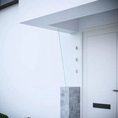 vidaXL - Zijpaneel - voor - deurluifel - 50x100 - cm - gehard - glas - transparant