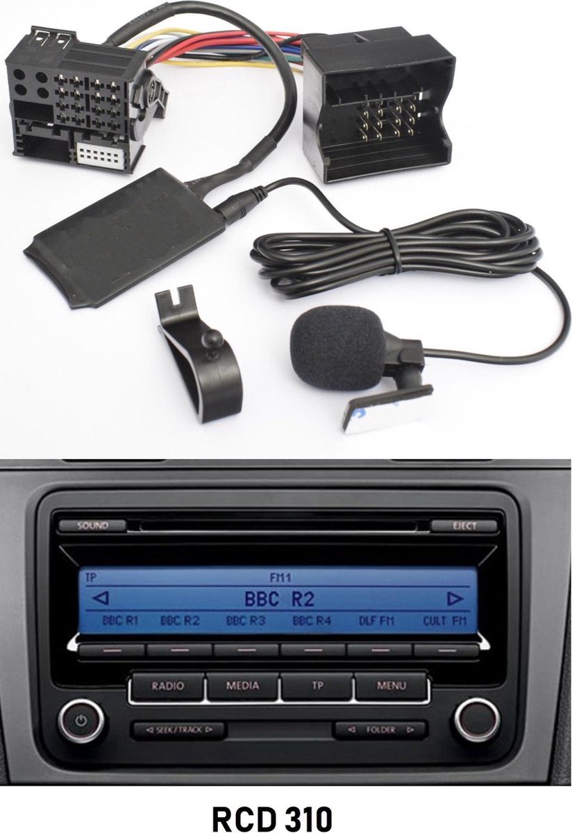 Rcd 310 Bluetooth Carkit Aux Muziek Streaming Adapter Module Can Bus Plug  And Play RCD310 | bol.