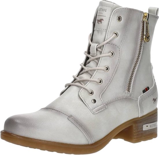 Mustang Veterschoenen Hoog Veterschoenen Hoog - gebroken wit - Maat 43