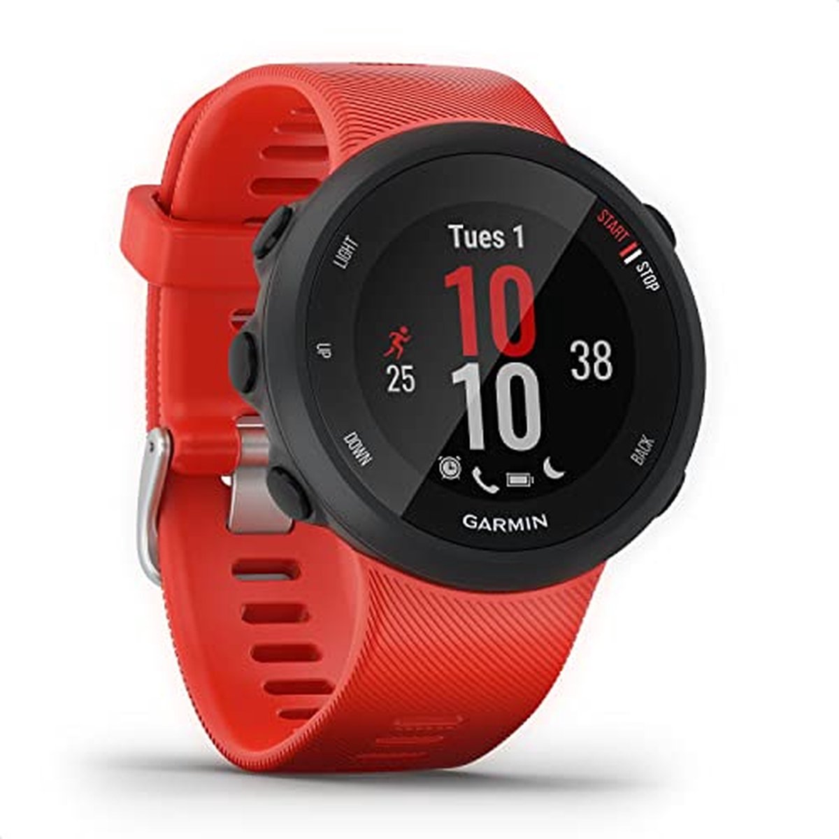 Garmin Forerunner 45 - Sporthorloge met GPS Tracker - Hardloophorloge - 42mm - Zwart / Lava Red - Garmin