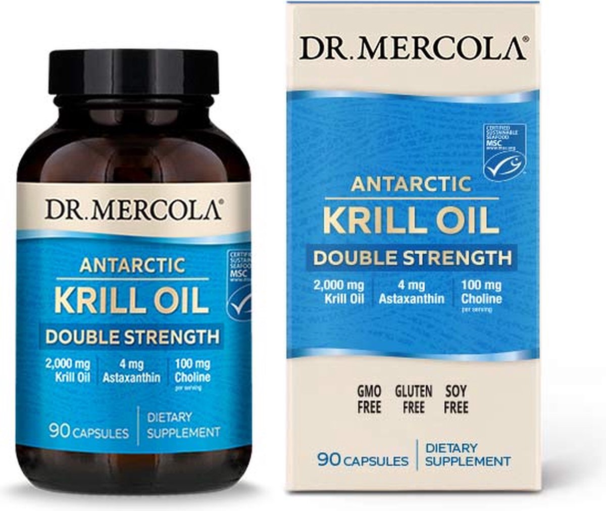 Goedkoopste Dr. Mercola - Antarctic Krill Oil - Double Strength - 90 capsules