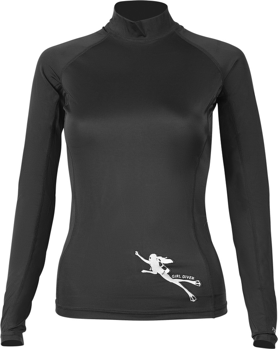 Procean UV-werend lycra Longsleeve | Dames | Lady Diver | zwart | maat XL