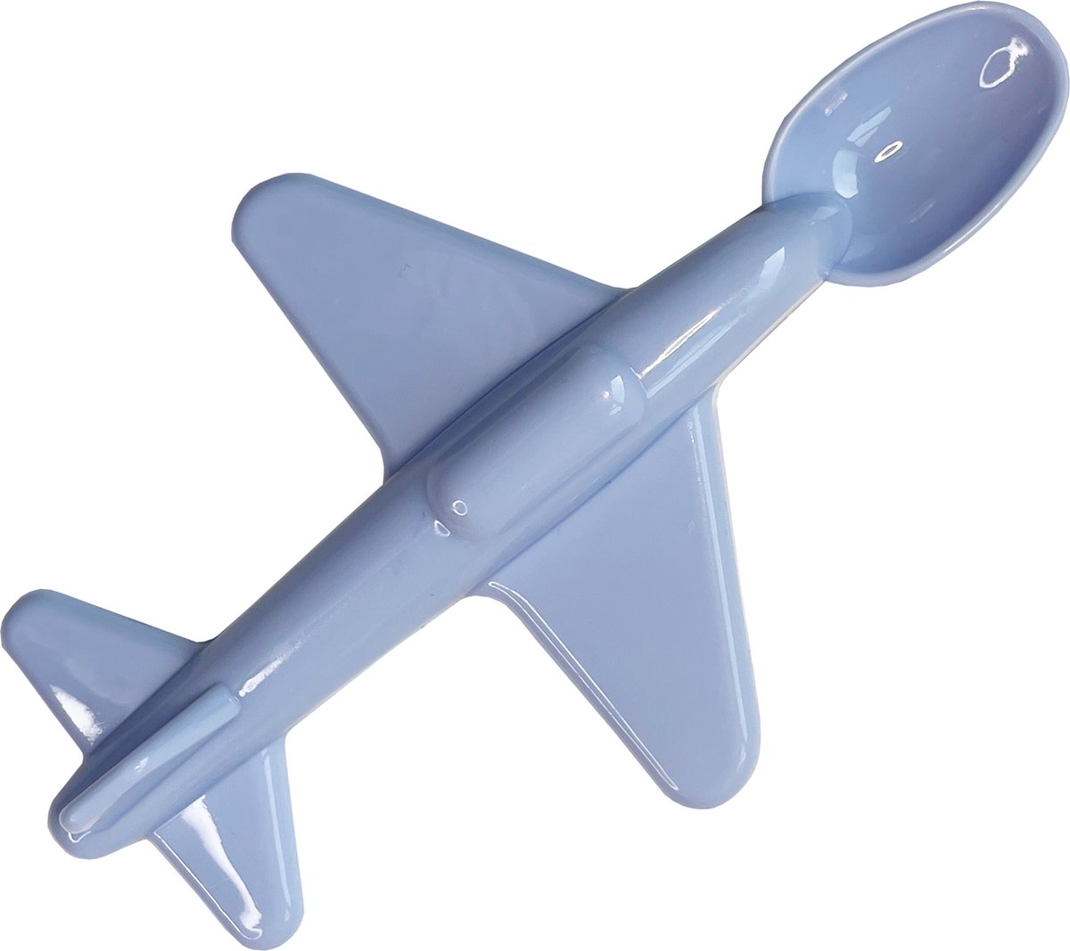 Vliegtuig Lepel Blauw - Baby Lepel - Kinderbestek - Kinderbestek Plastic