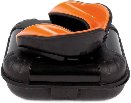 METAL BOXE Protège-dents GEL Noir/Orange Senior - Protection Bucco-dentaire Sport
