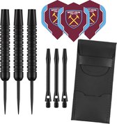 Darts Set Black - dartpijlen - West Ham United - dart shafts - dart flights - 23 gram - dartspijlen