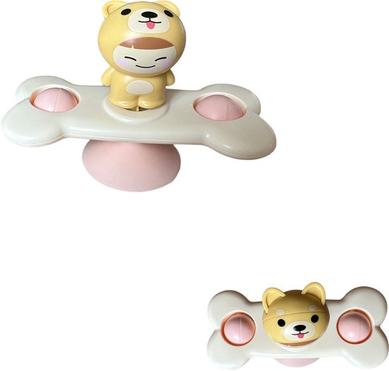 Femur - Spinner - Fidget - Badspeelgoed - Baby Spinner - 3 stuks - UFO - Speelgoed - Poppetjes - Fun - Rage - Zuignap - Sensorisch Speelgoed - Kinderen - Kerst van Merkloos — afbeelding 4