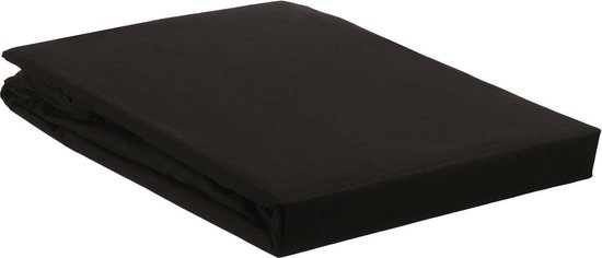 Beddinghouse Percale coton - Drap-housse pour surmatelas - Double - 180x200 cm - Noir