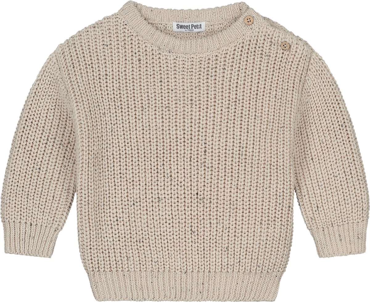 Sweet Petit Baby Trui Maat 68 - Baby Kleding Jongens - Ecru