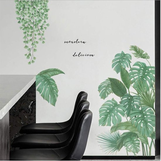 Stickers Muraux Plante Tropical Autocollant Décoratifs, Amovible Feuilles  de Plantes Verte Décor DIY Mur Art Décorations Pour La Mur Fenêtres Coucher  Salon Bureau (A) : : Bricolage