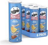 Bol.com Pringles Salt & Vinegar Chips - 6x 165 gr - Voordeelverpakking aanbieding