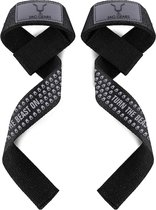 JAG Lifting Straps Strength Training Women Men - Lifting Straps Fitness Weightlifting Fitness 5 mm Neoprene Padded Gym Wrist Support Gel Extended Handles Dumbbell Bar Wraps Heavy Duty Lifting Straps