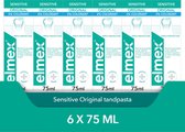 Elmex Sensitive Tandpasta 6 x 75ml - Voor Gevoelige Tanden - Voordeelverpakking