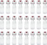 RANO - 24x beugelfles 200ml - Luchtdicht - fles met beugelsluiting / beugelflessen / weckfles / inmaakfles / sapfles / glazen flesjes met dop / decoratie