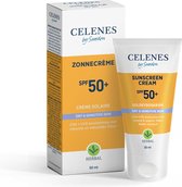 3x Celenes Herbal Zonnebrandcreme SPF 50+ Gevoelige en Droge Huid 50 ml