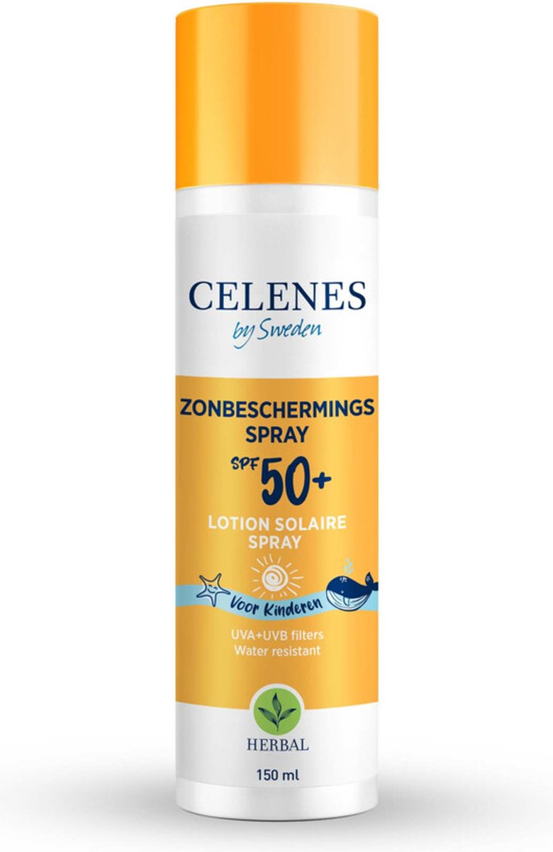 Celenes 3x Herbal Zonnebrand Spray Kids SPF 50+ Alle Huidtypes 150 ml