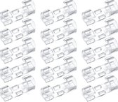 Supertarget PRO - Kabel Clips 20 stuks - Kabel Houder - Zelfklevend - Kabelbinder - Transparant