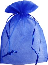 10 Organza zakken - Cadeauzakken - sieradenzakjes - royal blauw 15 x 22 CM - Uitdeel zakjes - Geschenk zakjes - Geurzakjes - Verjaardag - geboorte