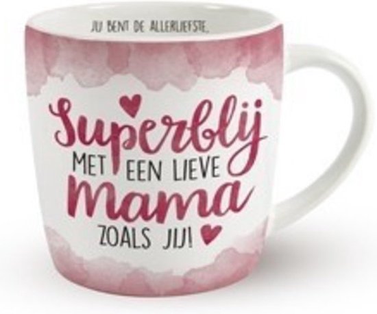 Moederdag - Koffie - Mok - Mama - lint: "Speciaal voor jou" - Cadeauverpakking met gekleurd lint