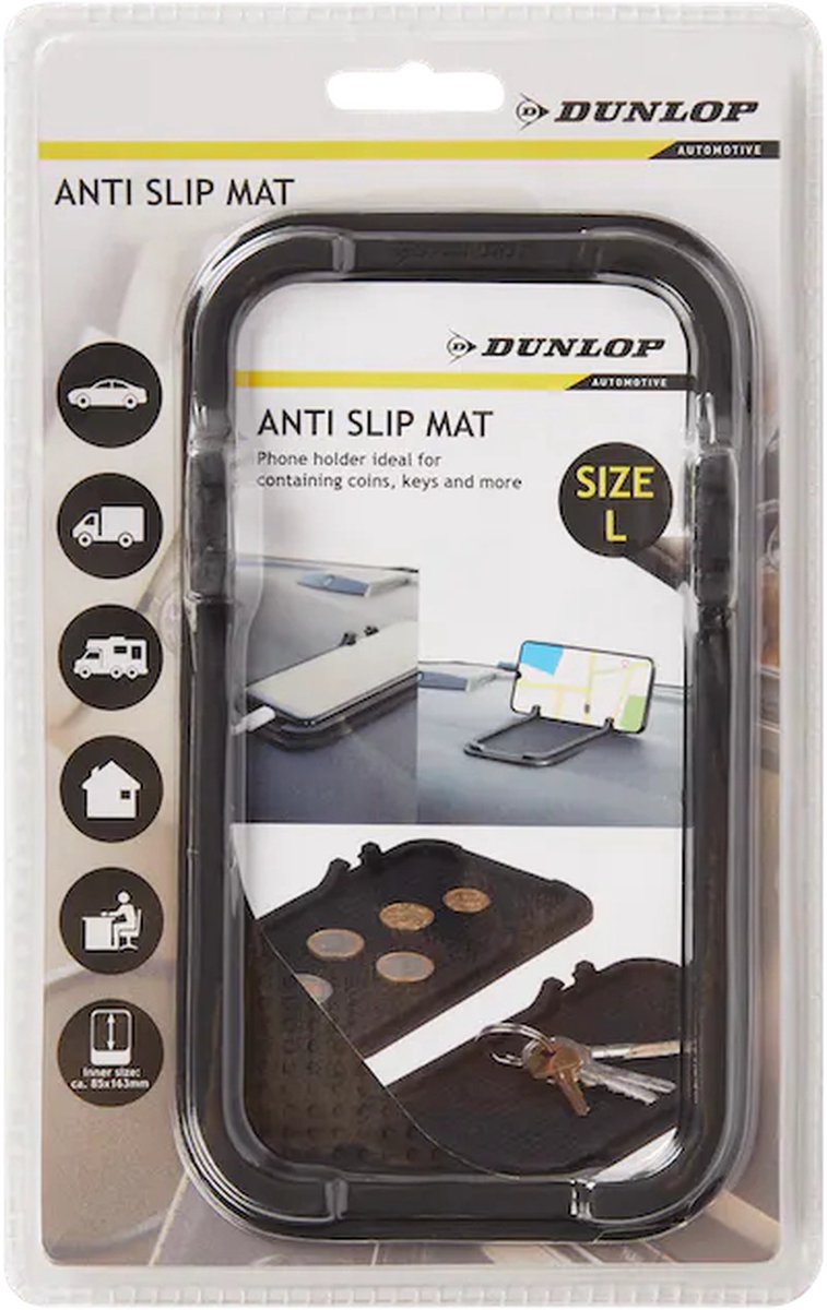 Dunlop anti slip mat - auto accessoire - onderweg - telefoon houder -