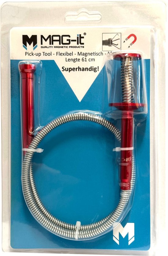 MAG-it® Flexibele Pick up Tool – Voorzien van Grijpklauw en Magneet – Lengte 62 cm – Superhandig!