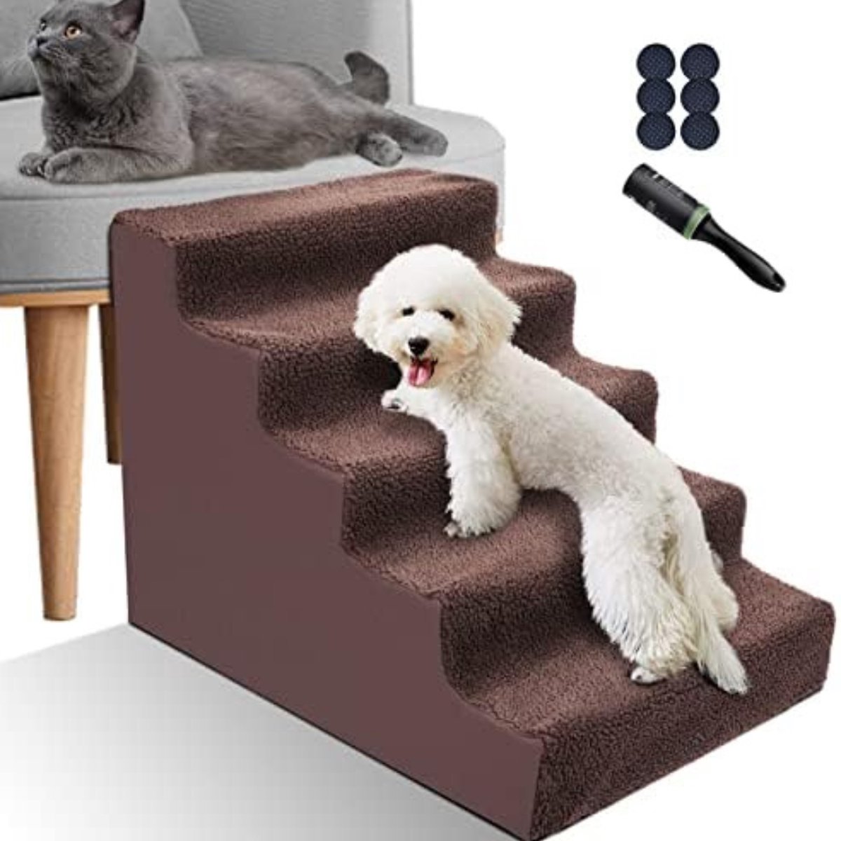 PETGARD Charleston Escalier télescopique pliable en 3 parties pour animaux de compagnie 73-163