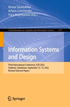 Communications in Computer and Information Science 1767 - Information Systems and Design